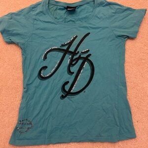 Harley-Davidson Teal Short Sleeve Tee